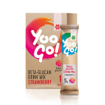 Yoo Go! Beta-glucan Drink Mix (Strawberry). Безалкогольный низкокалорийный напиток с подсластителем, 70 г 500512
